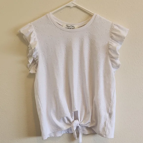 Vine and Valley White Women's Blouse Size M - Picture 1 of 8